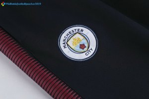 Survetement Manchester City 2017 2018 Rouge Marine Noir