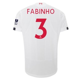 Maillot Liverpool NO.3 Fabinho Exterieur 2019 2020 Blanc