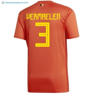 Maillot Belgica Domicile Vermaelen 2018 Rouge Maillot Belgica Domicile Vermaelen 2018 Rouge