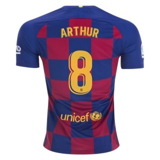 Maillot Barcelona NO.8 Arthur Exterieur 2019 2020 Jaune