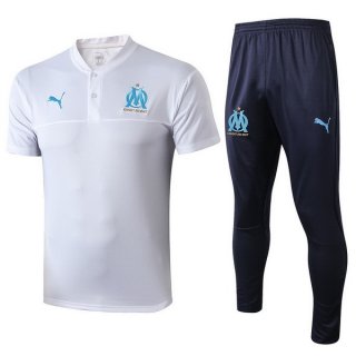 Polo Marseille Ensemble Complet 2019 2020 Blanc