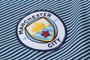 Polo Manchester City Ensemble Complet 2017 2018 Gris Clair