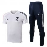 Entrainement Juventus Ensemble Complet 2020 2021 Blanc Bleu