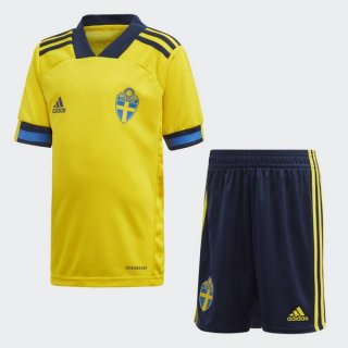 Maillot Suède Domicile Enfant 2020 Jaune Maillot Suède Domicile Enfant 2020 Jaune