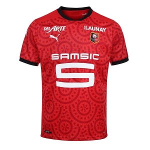 Thailande Maillot Stade Rennais Domicile 2020 2021 Noir Rouge