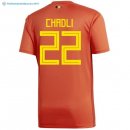 Maillot Belgica Domicile Chadli 2018 Rouge