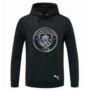 Sweat Shirt Capuche Manchester City 2020 2021 Noir