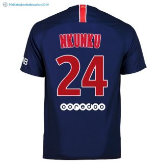 Maillot Paris Saint Germain Domicile Nkunku 2018 2019 Bleu