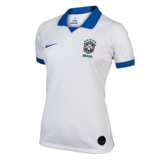 Maillot Brésil Exterieur Femme 2019 Blanc Maillot Brésil Exterieur Femme 2019 Blanc