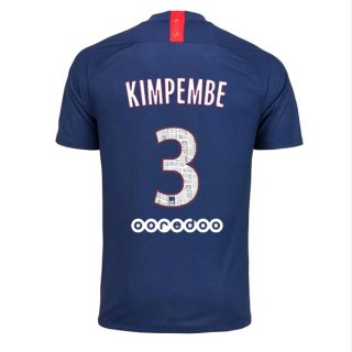 Maillot Paris Saint Germain NO.3 Kimpembe Domicile 2019 2020 Bleu