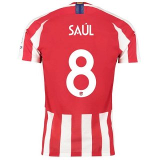 Thailande Maillot Atlético De Madrid NO.8 Saúl Domicile 2019 2020 Rouge