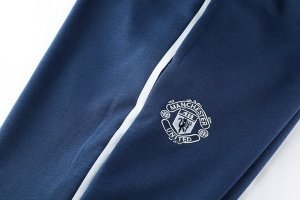 Survetement Manchester United 2018 2019 Bleu Blanc