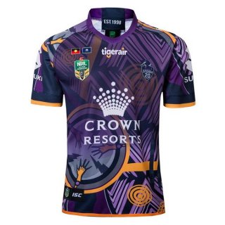 Maillot Melbourne Storm Edición Conmemorativa 2018 Purpura Maillot Melbourne Storm Edición Conmemorativa 2018 Purpura