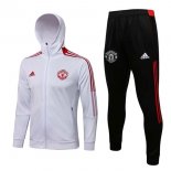 Sweat Shirt Capuche Manchester United 2022 Blanc