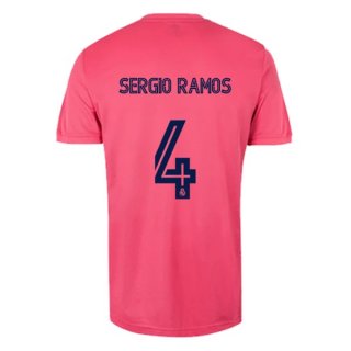 Maillot Real Madrid Exterieur NO.4 Sergio Ramos 2020 2021 Rose