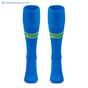 Chaussette Brésil Exterieur 2018 Bleu