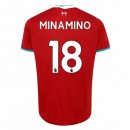 Maillot Liverpool NO.18 Minamino Domicile 2020 2021 Rouge