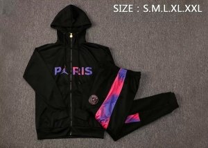 Sweat Shirt Capuche Paris Saint Germain 2021 2022 Noir Purpura