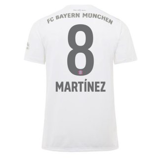 Maillot Bayern Munich NO.8 Martinez Exterieur 2019 2020 Blanc Maillot Bayern Munich NO.8 Martinez Exterieur 2019 2020 Blanc