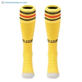 Chaussette Belgique Exterieur 2018 Jaune Chaussette Belgique Exterieur 2018 Jaune