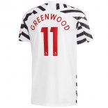 Maillot Manchester United NO.11 Greenwood Third 2020 2021 Blanc