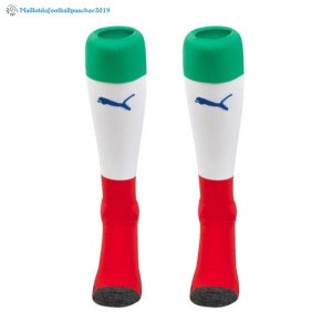 Chaussette Italie Exterieur 2018 Blanc