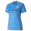 Maillot Manchester City Domicile Femme 2020 2021 Bleu