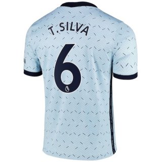 Maillot Chelsea NO.6 T. Silva Exterieur 2020 2021 Bleu