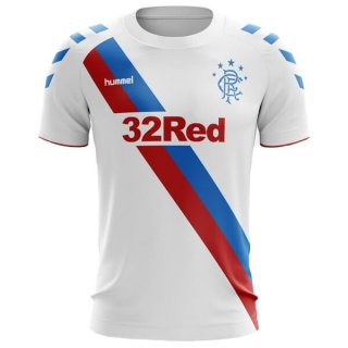 Maillot Rangers Exterieur 2018 2019 Blanc Maillot Rangers Exterieur 2018 2019 Blanc