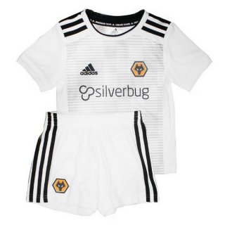 Maillot Wolves Exterieur Enfant 2018 2019 Blanc