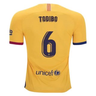 Maillot Barcelona NO.6 Todibo Exterieur 2019 2020 Jaune