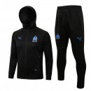 Sweat Shirt Capuche Ensemble Complet Marseille 2022 2023 Noir