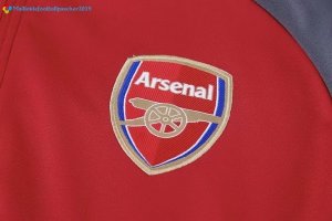 Survetement Arsenal 2017 2018 Rouge Marine Gris