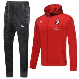 Survetement AC Milan 2019 2020 Gris Rouge