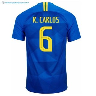 Maillot Brésil Exterieur R.Carlos 2018 Bleu