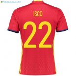 Maillot Espagne Domicile Isco 2016