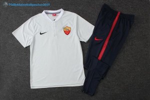 Polo As Roma Ensemble Complet 2017 2018 Blanc