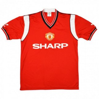 Maillot Manchester United Domicile Retro 1984 1986 Rouge