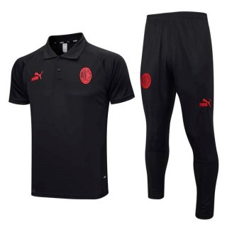 Polo AC Milan Ensemble Complet 2023 2024 Noir 2