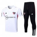 Maillot Sao Paulo Ensemble Complet 2023 2024 Blanc Noir