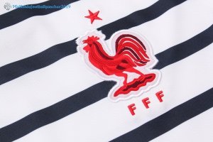 Maillot Entrainement France Ensemble Complet 2018 Blanc Noir