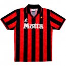 Thailande Maillot AC Milan Replica Domicile Retro 1993 1994 Noir Rouge