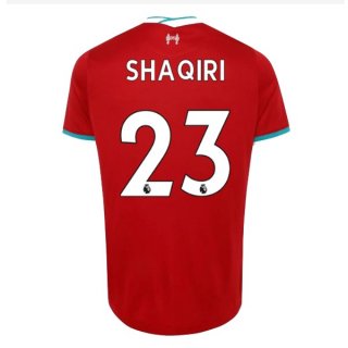 Maillot Liverpool NO.23 Shaqiri Domicile 2020 2021 Rouge