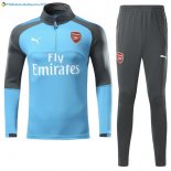 Survetement Arsenal 2017 2018 Bleu Gris