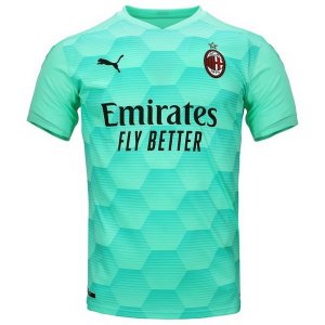 Thailande Maillot AC Milan Domicile Gardien 2020 2021 Vert
