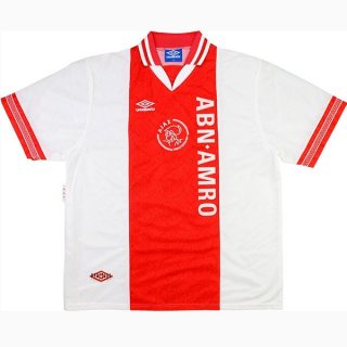Thailande Maillot Ajax Domicile Retro 1994 1995 Rouge Blanc Thailande Maillot Ajax Domicile Retro 1994 1995 Rouge Blanc