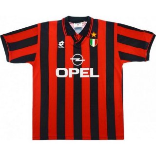 Maillot AC Milan Domicile Retro 1996 1997 Noir Rouge Maillot AC Milan Domicile Retro 1996 1997 Noir Rouge