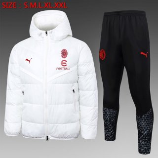 Manteau de duvet AC Milan Ensemble Complet 2024 2025 Blanc Manteau de duvet AC Milan Ensemble Complet 2024 2025 Blanc