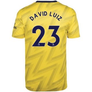 Maillot Arsenal NO.23 David Luiz Exterieur 2019 2020 Jaune