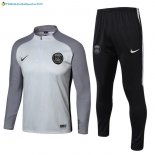 Survetement Paris Saint Germain 2017 2018 Gris Noir